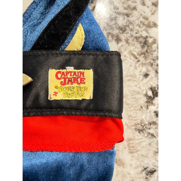 Disney CAPTAIN JAKE and THE NEVERLAND Costume Boys Sz 4-6X L Halloween Jumpsuit - Picture 11 of 11